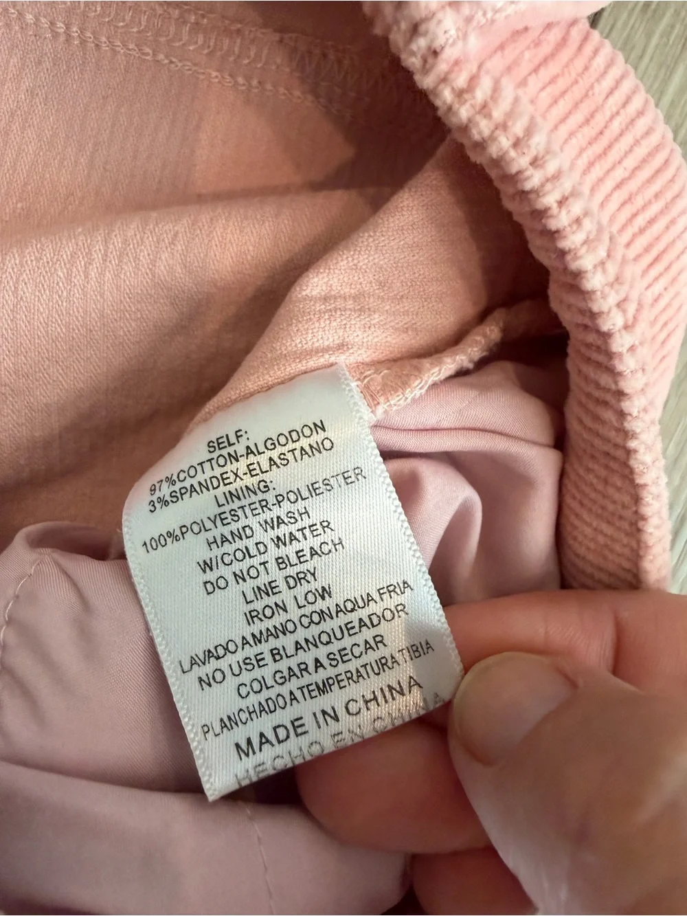 Listicle Pink Wide Leg Corduroy Pants